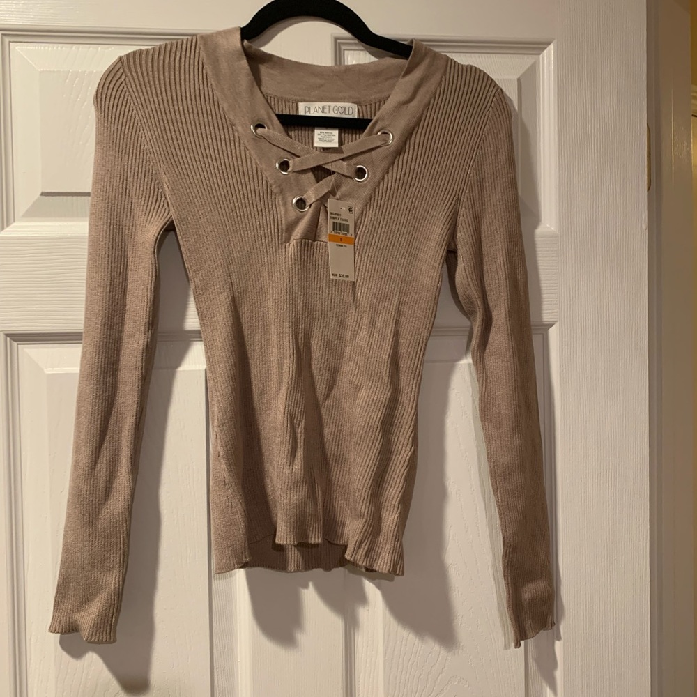 Tan sweater